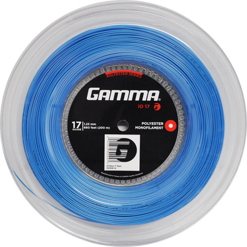 Gamma Tennissaite iO 12,2 m Set 18 1.18 mm Blau 